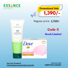 DOVE CREAM BAR -90G+ALOE CREAM CLEANSER-125ML